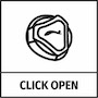 Sistema di allacciatura Click Open