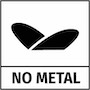 No metal